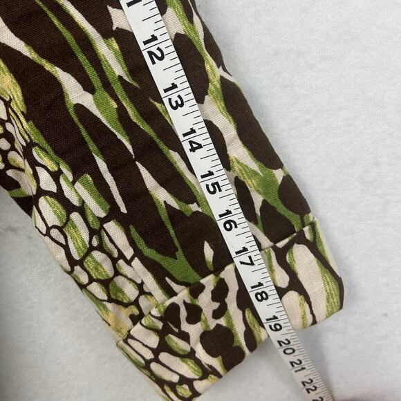 Bob Mackie Linen Jacket Animal Print Size 12 Maximalist Wearable Art Designer - Picture 5 of 7